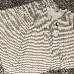 Little Unicorn Gray and White Stripe Sleepsack Size Large